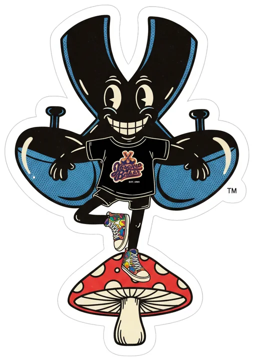 Mr. X, Tree pose on a mushroom. Very centered.