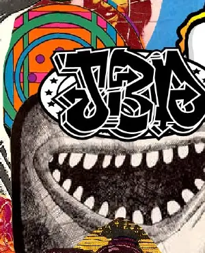 Chomps before the merch, on the original Jerome Baker art