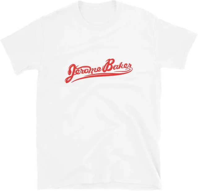 Signature tee, red script