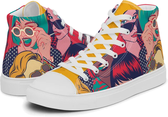 Men's pop-art high top, Sativa