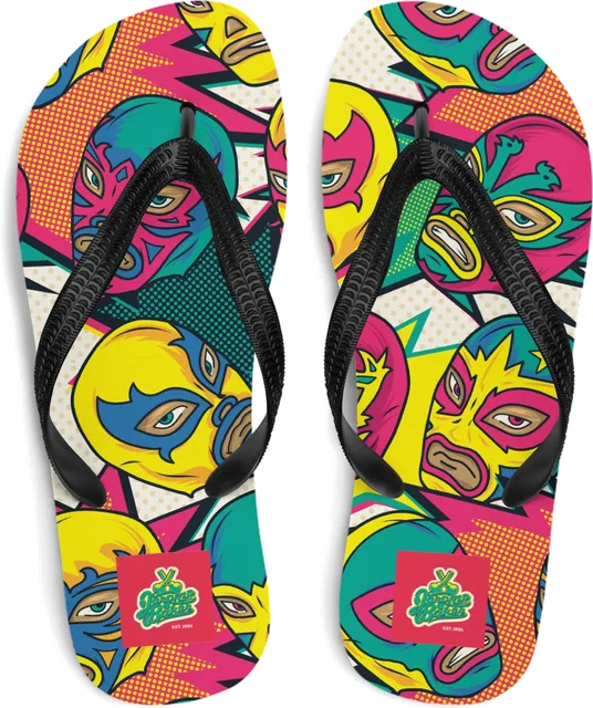 Pop-art flip flops, Hybrid