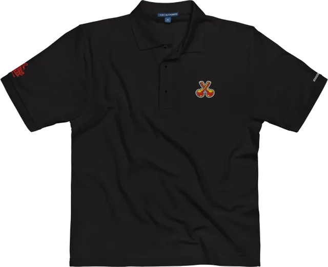 Crossed Bongs polo, red