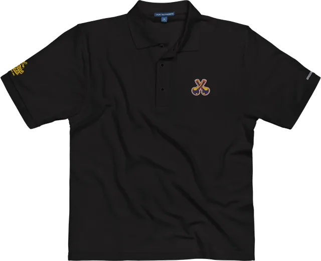 Crossed Bongs polo, yellow