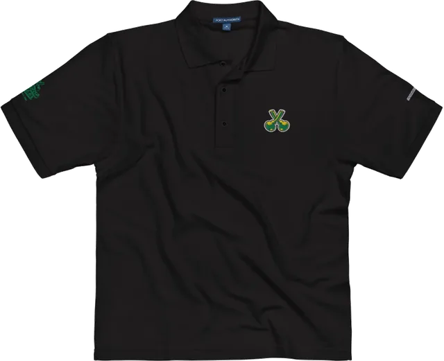 Crossed Bongs polo, green