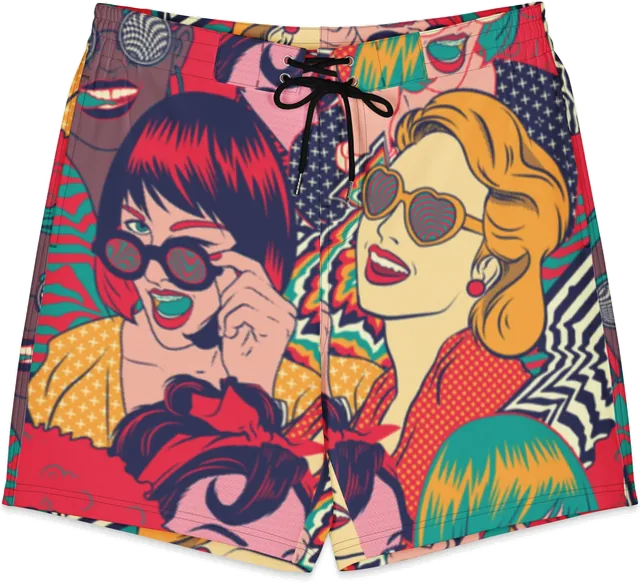 Pop-art board shorts, Sativa