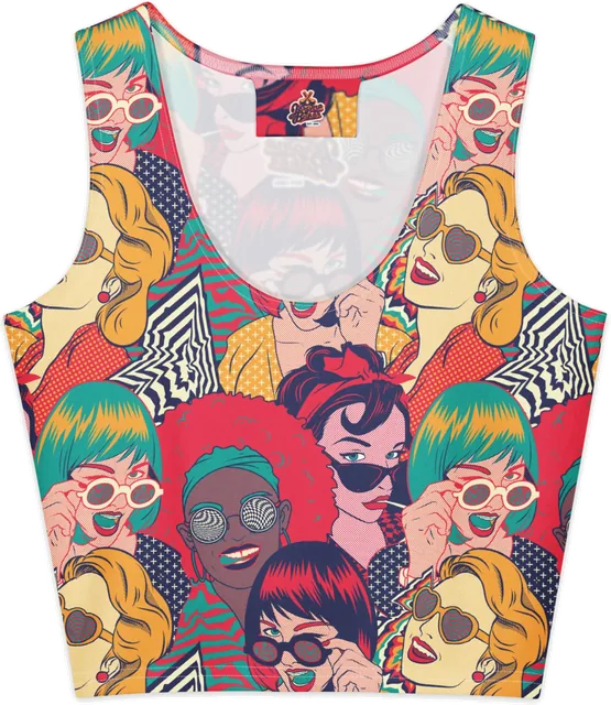 Pop-art crop top, Sativa