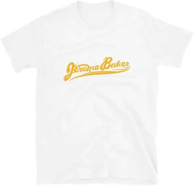 Signature tee, yellow script