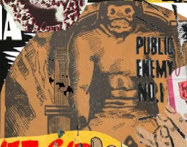 Public Enemy No. 1 before the merch, on the original Jerome Baker art